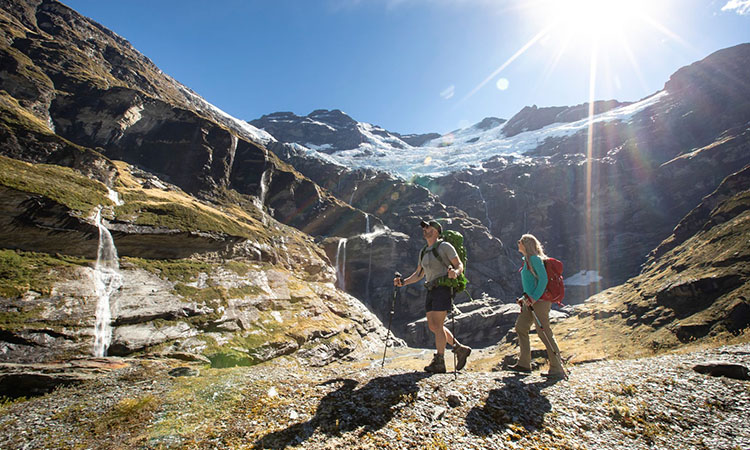 Hiking Earnslaw Burn Track, credit to QueenstownNZ.co.nz