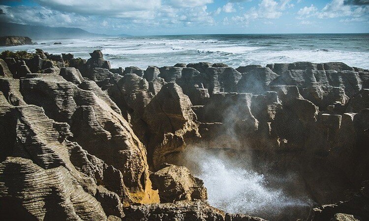 Limestone rock formations in Punakaiki