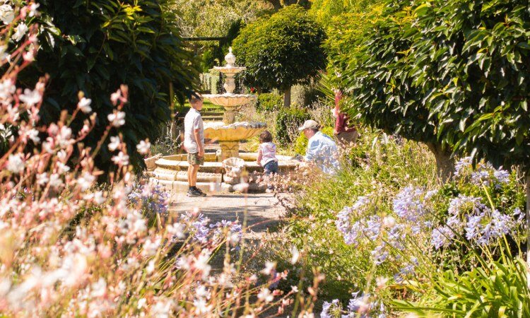 Family visit Taranaki Garden Festival