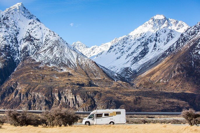 Travelling in a motorhome during winter