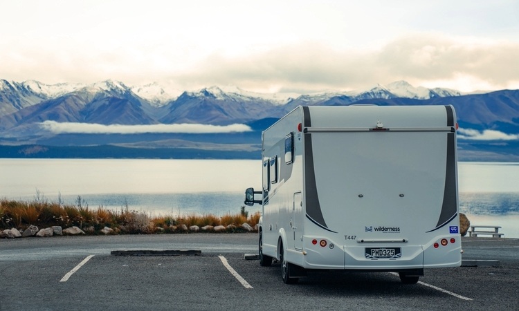 A Wilderness motorhome parked up at a parking spot