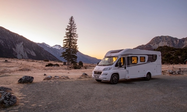 A Wilderness Motorhome at a DOC campsite