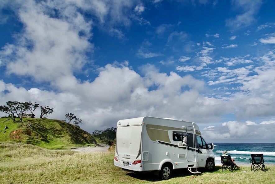 Travelling in summer with a motorhome