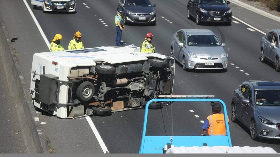 Flipped motorhome