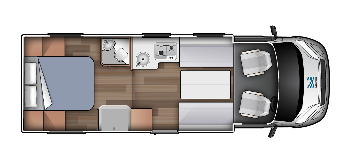 Double for 2 - Two Berth Motorhome | Wilderness Motorhomes - Interior #1