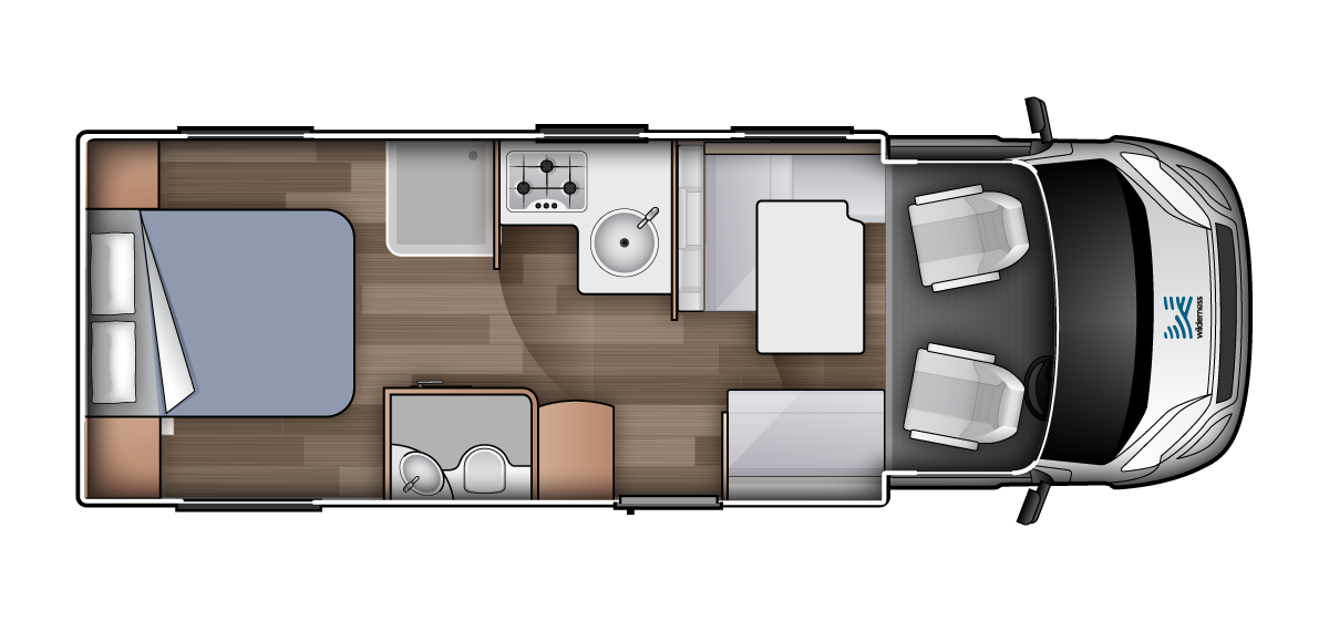 Double for 4 - Four Person Campervan | Wilderness Motorhomes - Interior #1