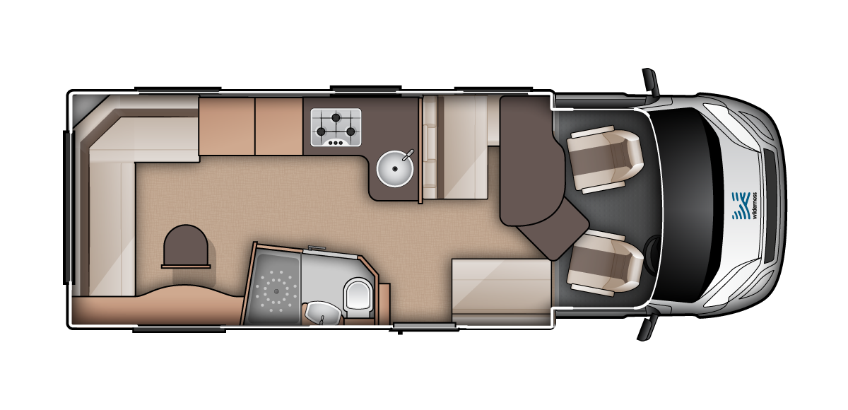 4 Berth Campervan and Motorhome Hire | Wilderness Motorhomes - Interior #1