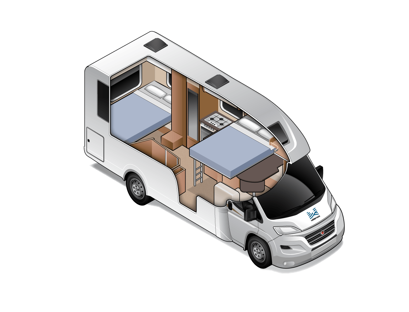 4 Berth Campervan and Motorhome Hire | Wilderness Motorhomes - Interior #4